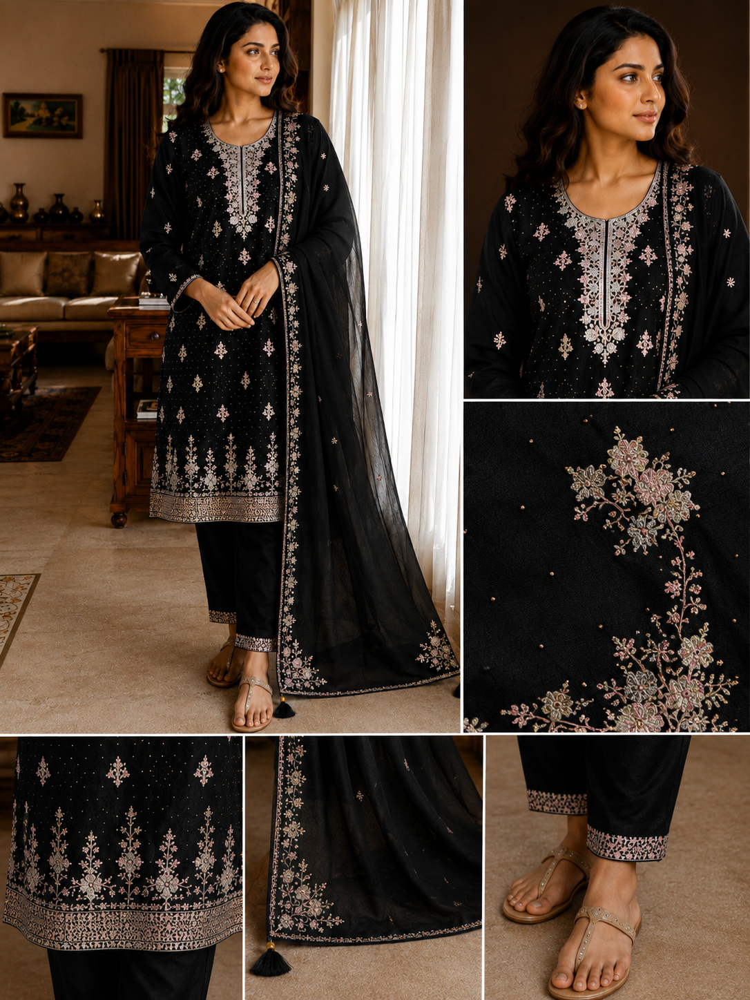Shehzadi Organza Embroidered Set