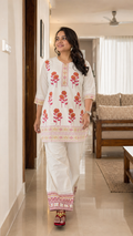 Gulabo Floral Block Print Khadi Cotton Coord Set