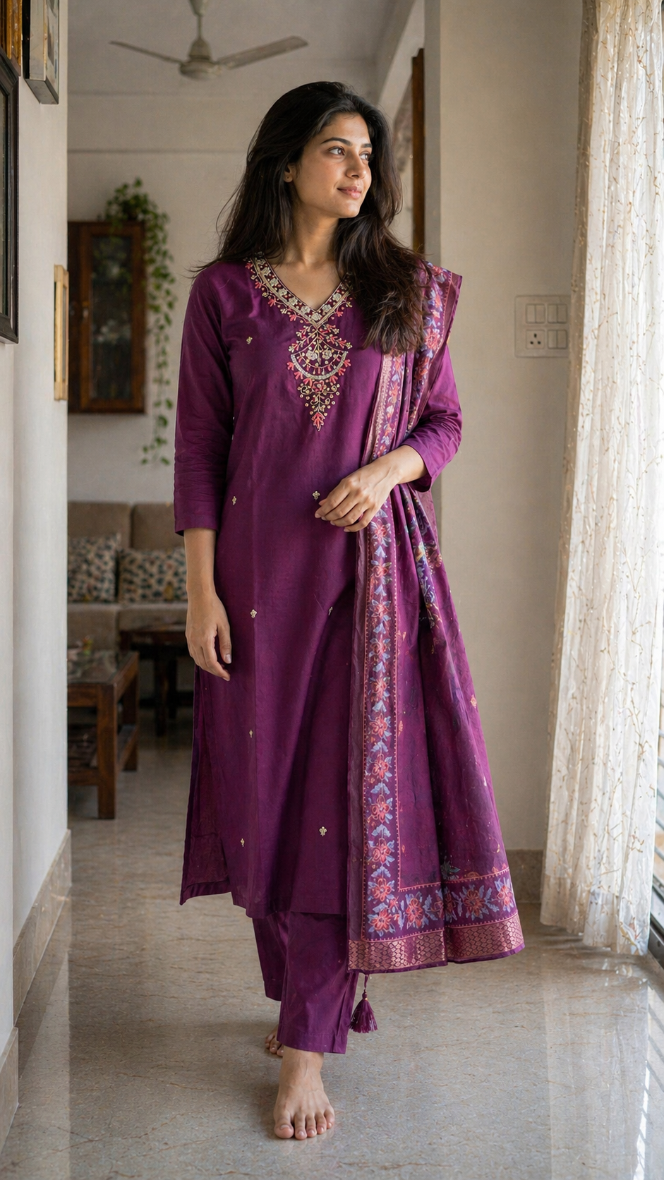 Mehfil Silk Embroidered Set