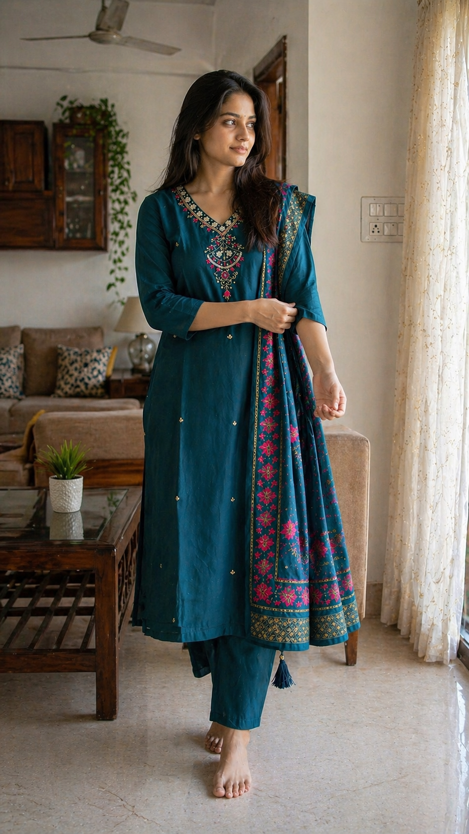 Mehfil Silk Embroidered Set