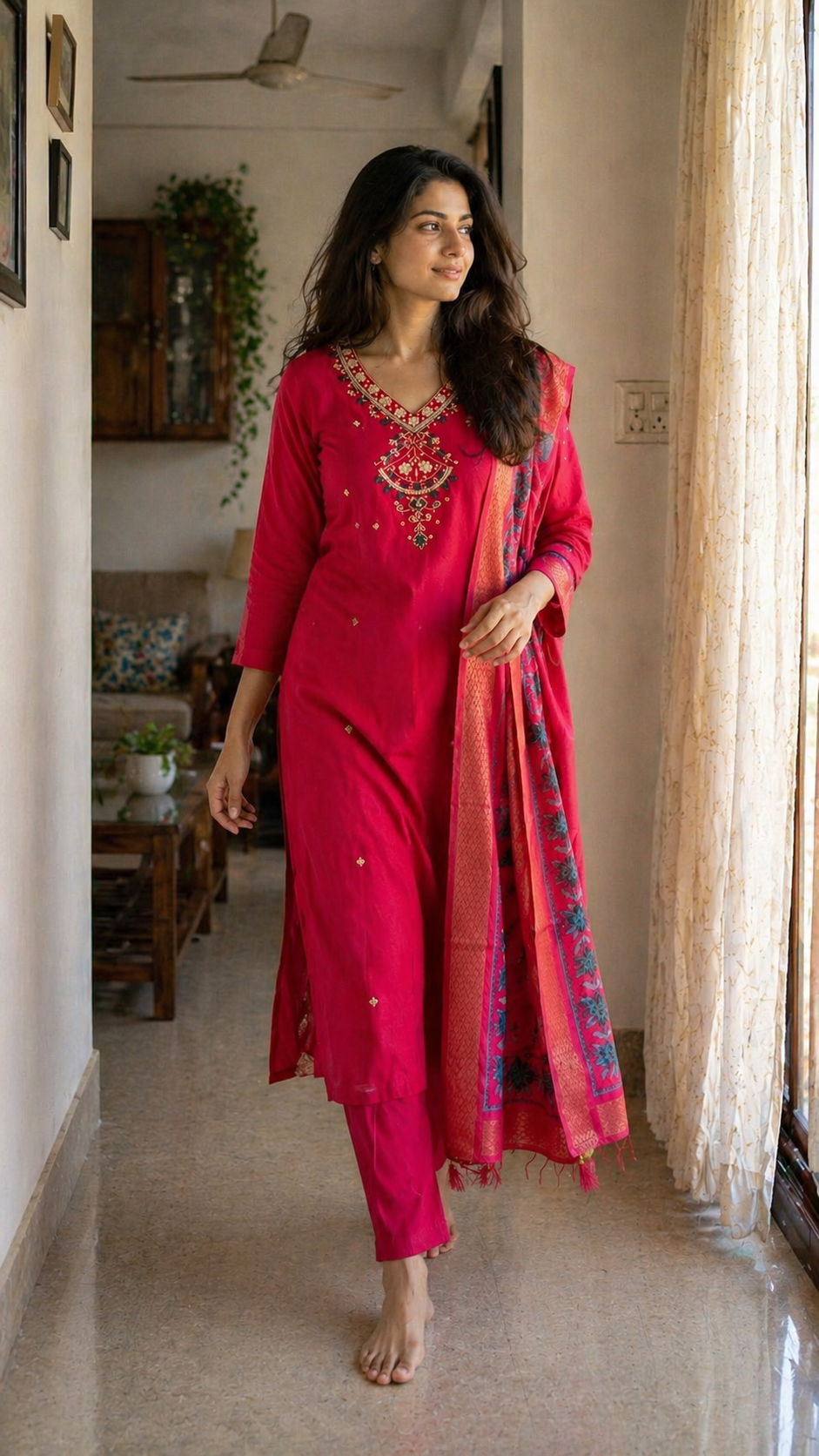 Mehfil Silk Embroidered Set