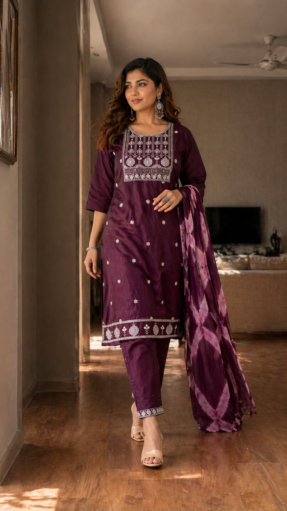 Shabnam Embroidered Salwar Set